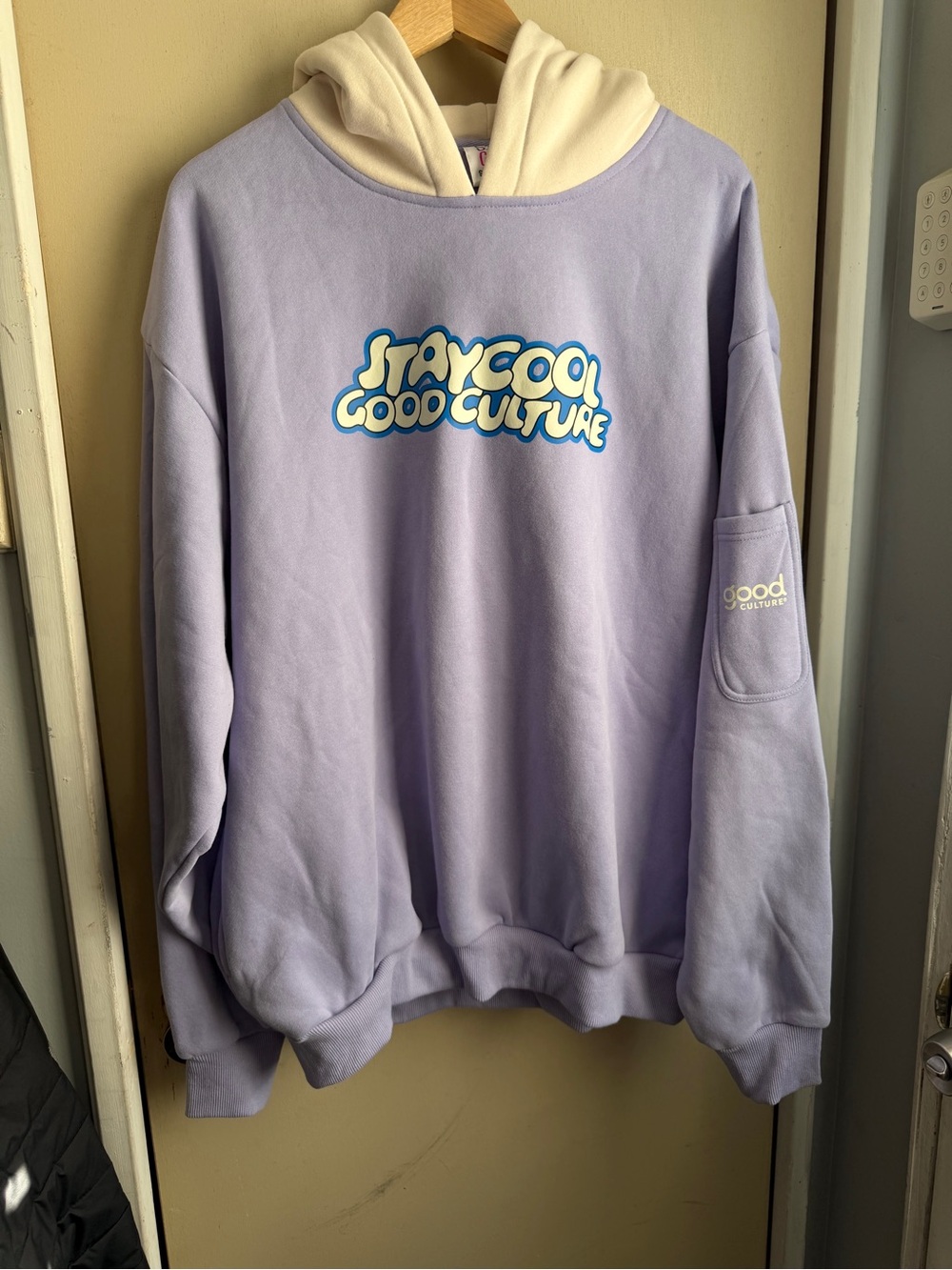 "Stay Cool" Good Culture Lavender Hoodie Sweater XL Limited Edition